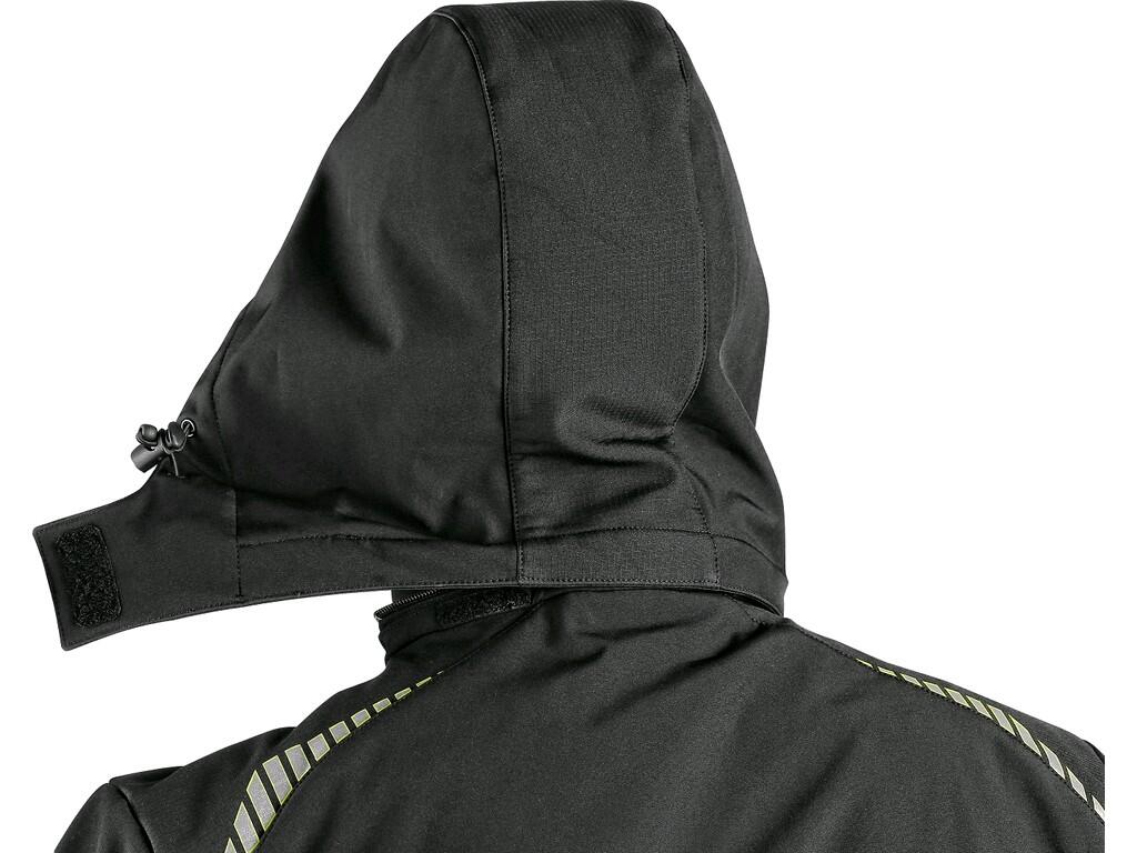 Bunda CXS NORFOLK, dětská, černá s HV žluto/oranžovými doplňky, vel. 140